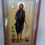 икона Иоанна Предтечи (Крестителя) с мощами